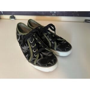 Coach Logo Casual Sneakers Size 5